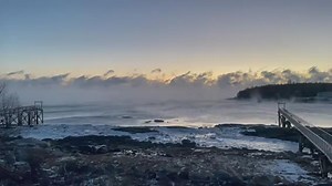 Sea smoke in Spruce Head