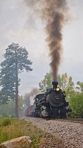 Rear-train helper locomotive on the way to Cumbres Pass (just wait for it at the end!) ... Cumbres & Toltec Scenic Railroad ... #train #trains #railway #locomotive #railfans | Dak Dillon Photography