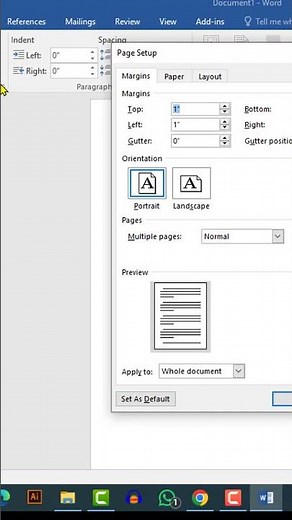How to Set Default Paper Size to A4 in MS Word