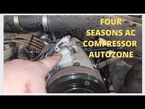 1997 OBS Ford F250 7.5L AC Compressor Replaced and Now we run it and test Everything