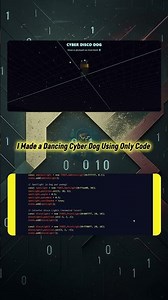 I Made a Dancing Cyber Dog Using Only Code 🤖🔥 #shorts
