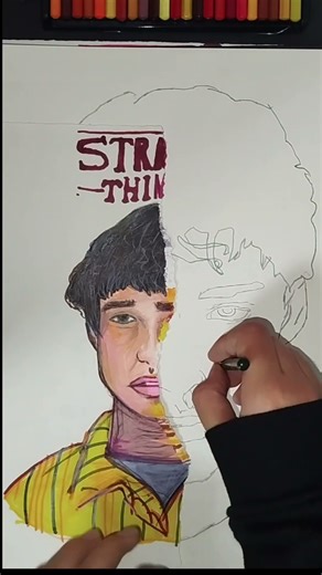 destroyed my old drawing of ✨will✨from #strangerthings #art #drawing #schort