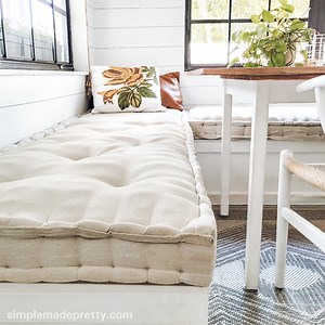 Easy No Sew DIY Bench Cushions Cheap French Mattress Alternatives