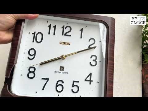 Vintage CITIZEN Wall Clock Wood-Style Case Broken｜シチズン ヴィンテージ掛け時計｜Đồng hồ Citizen cổ vỏ giả gỗ