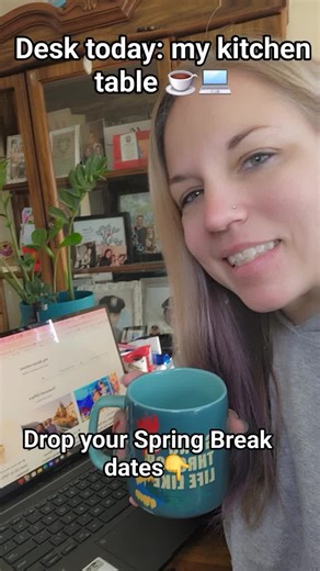 Today you’ll find me at my “desk”… aka my kitchen table ☕️💻 If you know me, you know I’m always in the kitchen — and honestly, I love it. Cozy, comfy, and I can crank out quotes with my Hei Hei coffee in hand. This week is BIG on Disney (these deals have been so good!) and also last-minute Spring Break cruises because a lot of families still haven’t booked — and availability is going QUICK depending on your dates. If you’re still trying to figure out Spring Break, message me today with your dat
