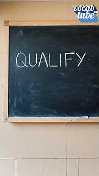 qualify - English Vocabulary Learning #Shorts