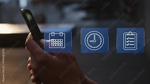 Time management concept. Work planning increases efficiency and reduces work time. Business project planning.