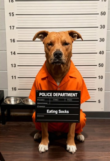 This hit home. Guilty on 35 counts of Felony destruction of private property (socks). #funnydogs #girldog #dogjail #dogmom #baddog