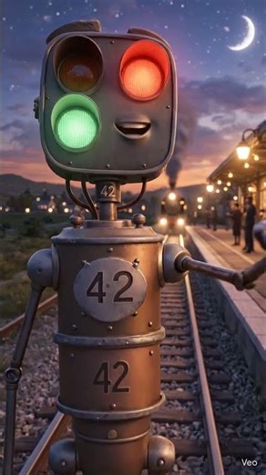 Talking Railway Signal | Pixar Style Animated Train Crossing Story