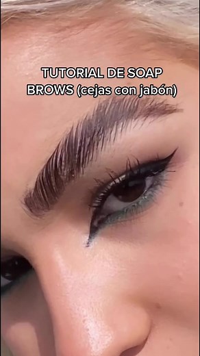 Tutorial de cejas con jabón♥️ #makeuphacks #soapbrows #mexico