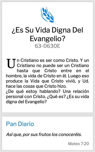 Una relación personal con Cristo #WilliamBranham #pandiario