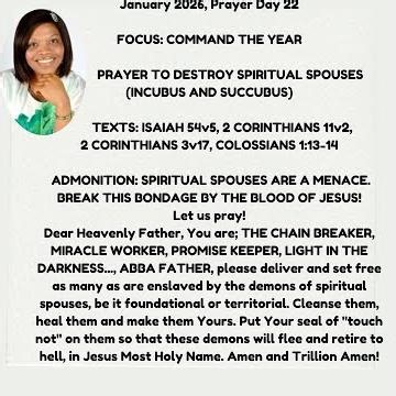 Prayer To Destroy Spiritual Spouses (INCUBUS AND SUCCUBUS)
