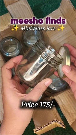 Cute Mini Jars Set ✨ | Storage + Gifting Idea 💝 #shorts #unboxingvideo