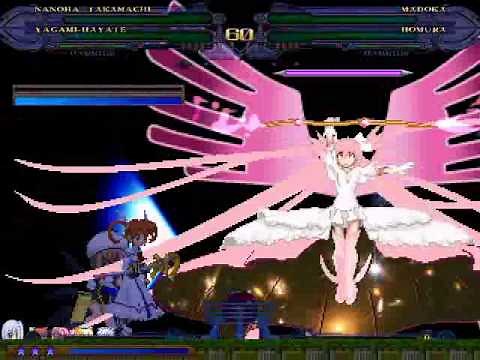 [M.U.G.E.N] Nanoha & Hayate VS Madoka & Homura