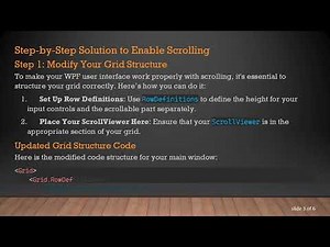 Solving the WPF Automatic Scroll Issue in Your TextBlock