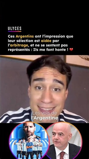 Ces Argentins ont l’impression que leur sélection est aidée par l’arbitrage 💔