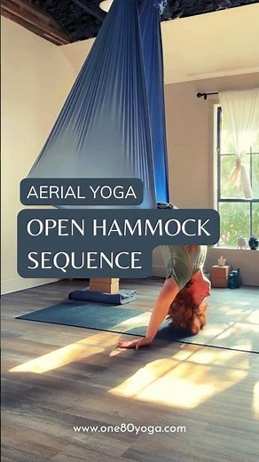 Aerial Yoga | Open Hammock Sequence #aerialyoga #aerialhammock