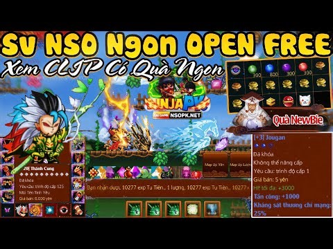 NinjaSchool Online Lậu Sever OPEN Free Map Up Xu Lượng Nhận CODE Khủng Mắt Jougan +3 Linh Ấn Max TL9