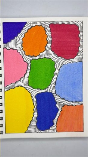 Abstract Art | Colorful Blob Doodle Art #relaxingart