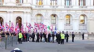 The National Front parade at the Cenotaph