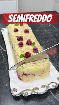 Semifreddo with white chocolate & raspberries