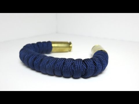 How to make an IMPROVED Bullet Casing Paracord Bracelet (No Gap)