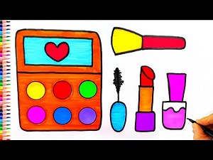 Makyaj Malzemeleri Çizimi !ÇOK KOLAY! 💄💅 Ruj Çizimi - Oje Çizimi - How To Draw Make Up
