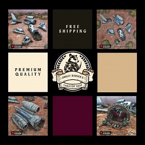 Crashed Aircraft Tabletop Scatter: Post-apocalyptic Sci-fi RPG Wreckage - Etsy UK