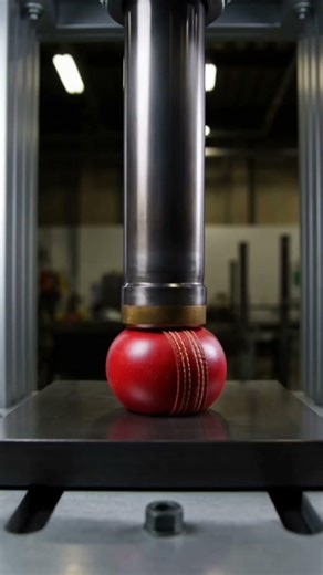 A machine playing cricket