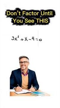 Everyone Gets This WRONG 😳 (Leading Coefficient Trick)