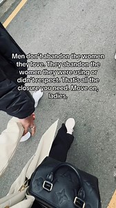 619K views · 10K reactions | Men don't abandon the women they love. They abandon the women they were using or didn't respect. That's all the closure you need. Move on, ladies. #jackieconcepcion | Jackie Concepcion | Facebook