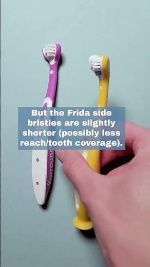 Triple sided toothbrush for #tough brushers!