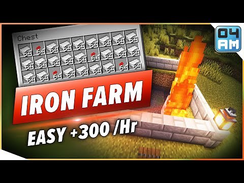 Easy Iron Farm in Minecraft 1.19 - Small & Efficient [+300 Per Hour]