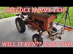 Speedex model 1630. Will it run again?? Part two