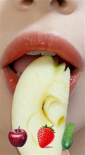 🍓Sensational ASMR Strawberry Eating – Mouth Sounds & Slow Chewing🍬 #asmr #eating