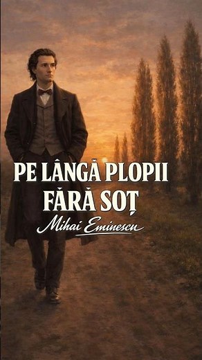 Pe lângă plopii fără soț – Mihai Eminescu