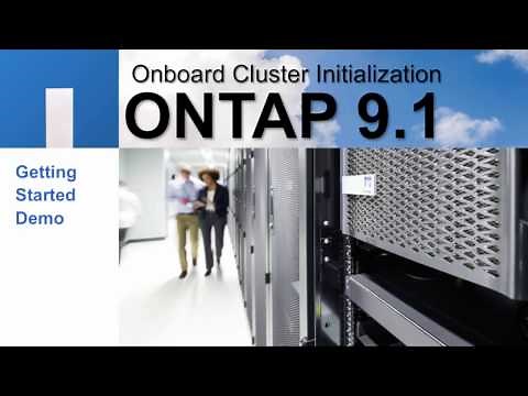 ONTAP 9.1 cluster initialization using OnCommand System Manager