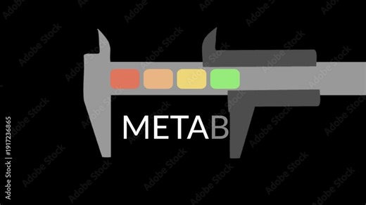 Metabolism level scale. Concept of medicine and pharmacy. Keyword with the caliper.