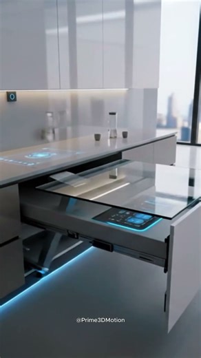 Hidden Kitchen Table! Cabinet Transforms to Dining 🤫