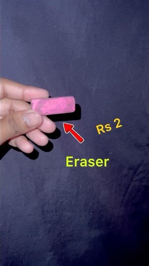 I MADE A CLAY FROM ERASER #shorts