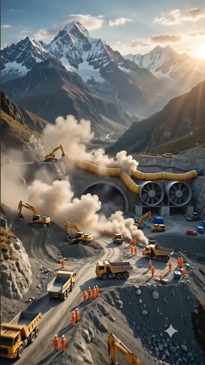 Tunnel Construction Animation Part 2: Advanced Engineering & Lining Process | How Tunnels #trending