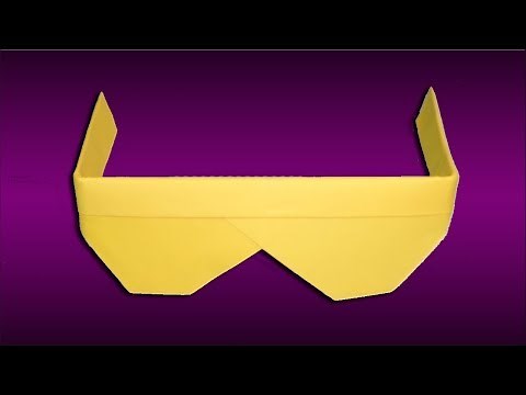 Paper Sunglasses Making - How To Make origami Sunglasses Easily