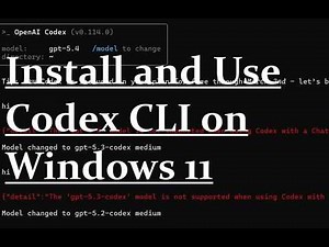 How to install Codex CLI on Windows 11