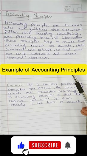 Example of Accounting Principles #accountancy #AccountancyExamples#StudyWithConcepts#ConceptClarity