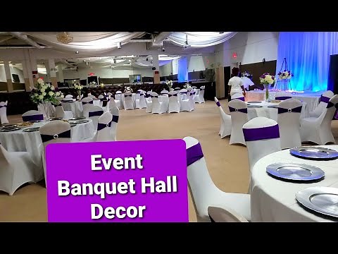 wedding decorations reception ideas! / Decorate a big Event banquet hall with me!