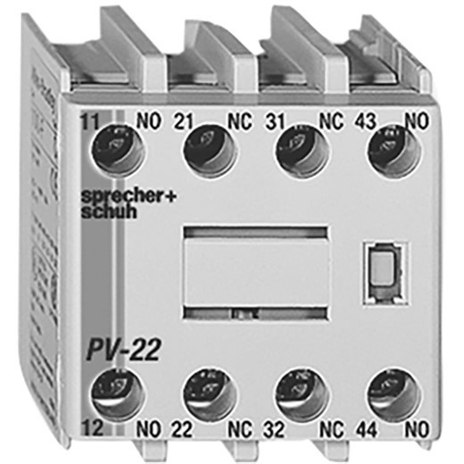 Sprecher + Schuh CS7-PVB-31 CS7 Auxiliary Contact, Bifurcated, Front Mount, 3NO 1NC, 4-Pole