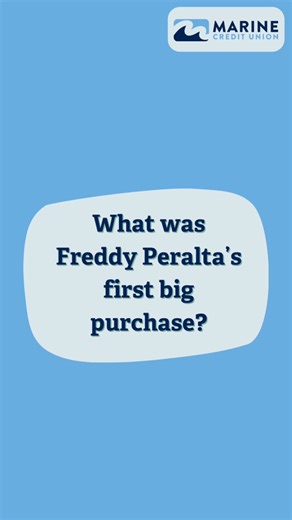 ⚾ Pitcher Freddy Peralta shares the story of his first big purchase and how he financially prepared for it. Big goals require smart planning, and the right loan can make all the difference. 💡 Ready for your own big purchase? Explore personal loans that fit your budget today. 👉 https://bit.ly/4n13HmB | Marine Credit Union