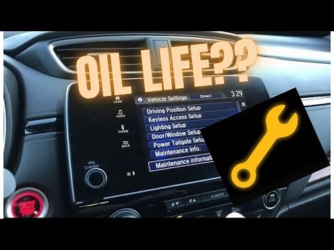 2022 Honda CRV Oil Light Reset