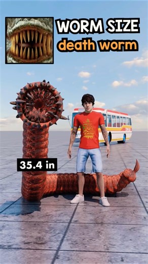 MONSTER WORM Size Chart That's Actually Insane #comparison