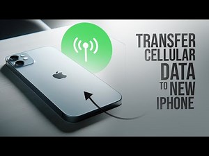 How to Transfer Cellular Data to New iPhone (tutorial)